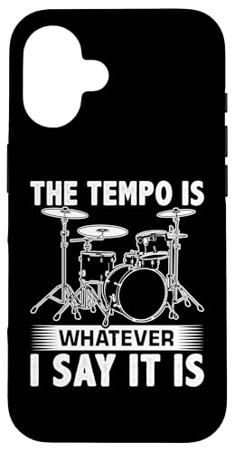 Das Tempo ist, was auch immer ich sage, es ist für einen Schlagzeuger Hülle für iPhone 16 Das Tempo ist, was auch immer ich sage, es ist für einen Schlagzeuger Hülle für iPhone 16 von Drum Set Percussion Design For A Drummer
