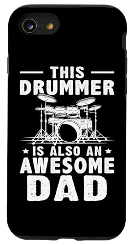 Dieser Schlagzeuger ist auch ein großartiger Vater Hülle für iPhone SE (2020) / 7 / 8 von Drum Set Percussion Design For A Drummer
