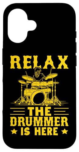 Entspann dich - Der Schlagzeuger ist da Hülle für iPhone 16 Entspann dich - Der Schlagzeuger ist da Hülle für iPhone 16 von Drum Set Percussion Design For A Drummer