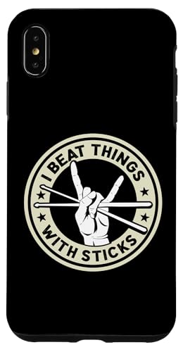 Ich schlage Dinge mit Stöcken für einen Schlagzeuger Hülle für iPhone XS Max Ich schlage Dinge mit Stöcken für einen Schlagzeuger Hülle für iPhone XS Max von Drum Set Percussion Design For A Drummer