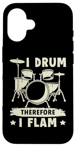 Ich trommle, also flame ich für einen Schlagzeuger Hülle für iPhone 16 Ich trommle, also flame ich für einen Schlagzeuger Hülle für iPhone 16 von Drum Set Percussion Design For A Drummer