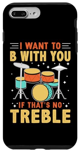 Ich will bei dir sein, wenn das kein Diskant für einen Schlagzeuger ist Hülle für iPhone 7 Plus/8 Plus von Drum Set Percussion Design For A Drummer