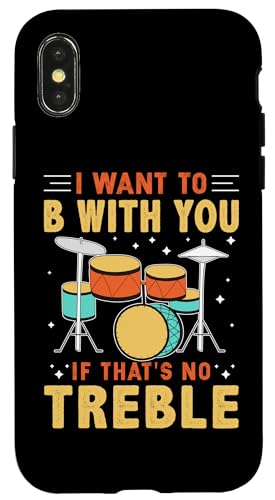 Ich will bei dir sein, wenn das kein Diskant für einen Schlagzeuger ist Hülle für iPhone X/XS von Drum Set Percussion Design For A Drummer
