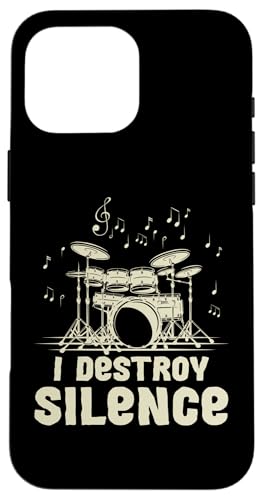 Ich zerstöre die Stille für einen Schlagzeuger Hülle für iPhone 16 Pro Max Ich zerstöre die Stille für einen Schlagzeuger Hülle für iPhone 16 Pro Max von Drum Set Percussion Design For A Drummer