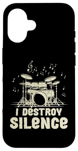 Ich zerstöre die Stille für einen Schlagzeuger Hülle für iPhone 16 Ich zerstöre die Stille für einen Schlagzeuger Hülle für iPhone 16 von Drum Set Percussion Design For A Drummer