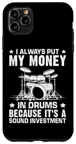 Mein Geld in Schlagzeug für einen Schlagzeuger Hülle für iPhone 11 Pro Max Mein Geld in Schlagzeug für einen Schlagzeuger Hülle für iPhone 11 Pro Max von Drum Set Percussion Design For A Drummer