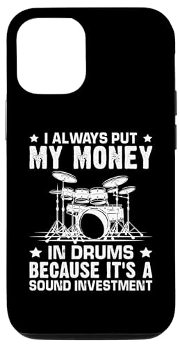 Mein Geld in Schlagzeug für einen Schlagzeuger Hülle für iPhone 12/12 Pro von Drum Set Percussion Design For A Drummer