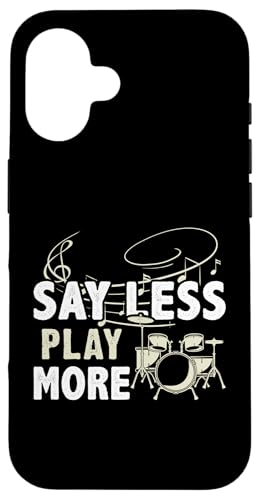 Sagen Sie weniger – spielen Sie mehr für einen Schlagzeuger Hülle für iPhone 16 Sagen Sie weniger – spielen Sie mehr für einen Schlagzeuger Hülle für iPhone 16 von Drum Set Percussion Design For A Drummer