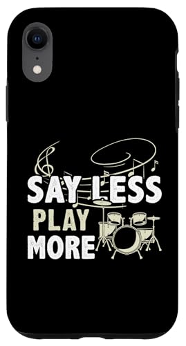 Sagen Sie weniger – spielen Sie mehr für einen Schlagzeuger Hülle für iPhone XR Sagen Sie weniger – spielen Sie mehr für einen Schlagzeuger Hülle für iPhone XR von Drum Set Percussion Design For A Drummer