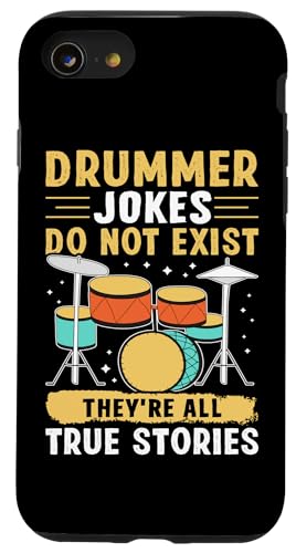 Schlagzeugerwitze existieren nicht - sie sind alle wahre Geschichten Hülle für iPhone SE (2020) / 7 / 8 von Drum Set Percussion Design For A Drummer