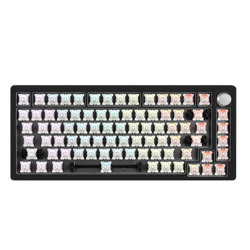 DrunkDeer A75-mechanischen-Tastatur,TKL Mechanical Keyboard Magnetic Switch, 75 Percent Gaming Keyboard 82 Keys with Keyknob,RGB Gaming Tastatur, Schwarze von DrunkDeer