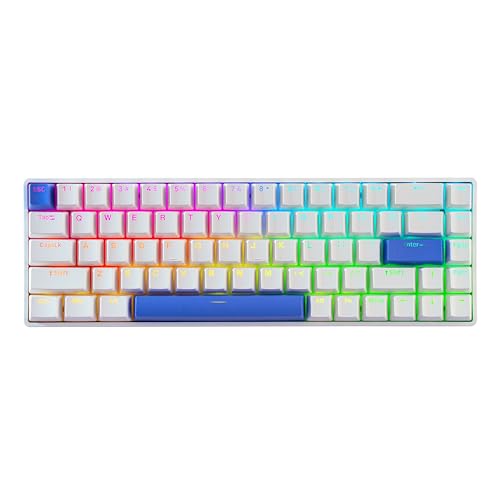 DrunkDeer G65 Rapid Trigger Mechanische Tastatur Magnetschalter Gaming PBT Key Cap Wired 65% Größe RGB Kompakt Anti-Ghost Weiß von DrunkDeer