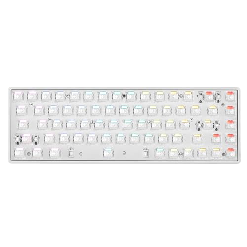 DrunkDeer G65 Rapid Trigger Mechanische Tastatur Magnetschalter Gaming RGB 65% Größe Kompakte Numerische Tastenfeld Verdrahtete Barebone Keine Tastenkappe Weiß von DrunkDeer