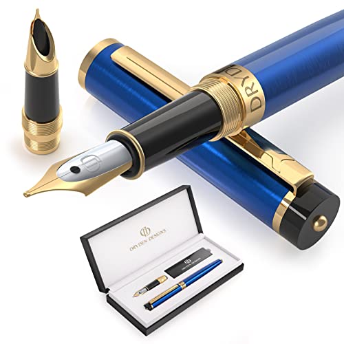 Dryden Luxury Füllfederhalter [Gefährlich Root] | Moderne Klassik Limited Edition | Executive Füllhalter Set | Vintage Kugelschreiber Collection | Business-Geschenkstift | von Dryden Designs