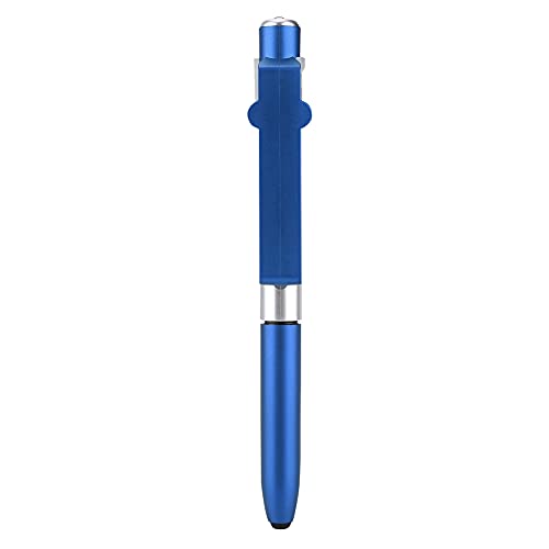 4 in 1 Multifunktion Stift Stift Kapazitive Touch mit Stiftstift, LED -Licht, Faltbarer Telefonständer für Office -Mitarbeiter, Single (Blau) von Dsacxixai