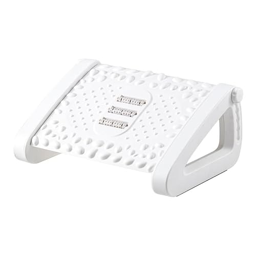 Dsacxixai Repose Pied Bureau, Style Simple Repose Pied Avec Massage Rouleau Fonction pour Bureau à Domicile (White) von Dsacxixai