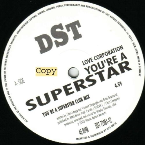 You Are a Superstar [Vinyl Maxi-Single] von Dst (Zyx)