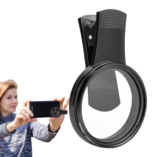 Dtaigou Kameralinsenfilter, Handy-Objektiv-Clip, kreisförmiger Clip-Polarisator für Smartphone, Handy, Fotografie, reduziert Blendung, verbessert die Klarheit, Hintergrundbeleuchtung, Sternenlicht Dtaigou Kameralinsenfilter, Handy-Objektiv-Clip, kreisförmiger Clip-Polarisator für Smartphone, Handy, Fotografie, reduziert Blendung, verbessert die Klarheit, Hintergrundbeleuchtung, Sternenlicht von Dtaigou