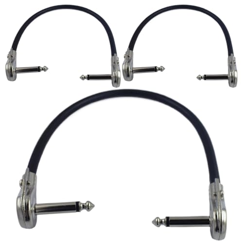 Dtaigou Pedal-Patchkabel - 15 cm Pedalboard-Kabel | 3x Stereo Instrumentenkabel Mit 90 Grad Winkel Für Bühne Studio Dtaigou Pedal-Patchkabel - 15 cm Pedalboard-Kabel | 3x Stereo Instrumentenkabel Mit 90 Grad Winkel Für Bühne Studio von Dtaigou