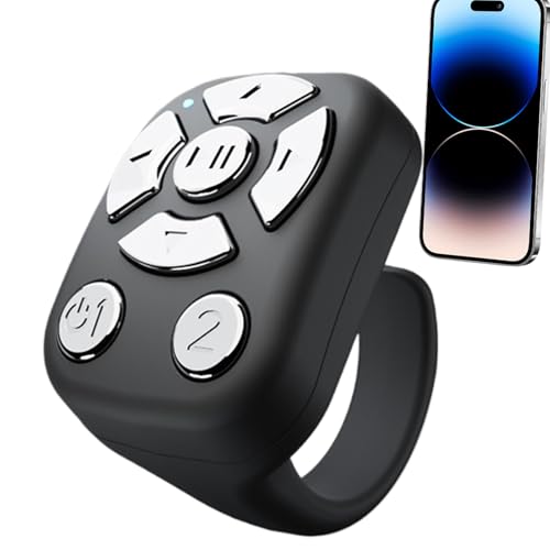 Dtaigou Scrollenring, Scrolling Ring Fernbedienung,Kamera Remote Shutter Wireless Scroller | Multifunktionales elektronisches Zubehör für Mobiltelefon- und Tablet -Unterhaltung Dtaigou Scrollenring, Scrolling Ring Fernbedienung,Kamera Remote Shutter Wireless Scroller | Multifunktionales elektronisches Zubehör für Mobiltelefon- und Tablet -Unterhaltung von Dtaigou