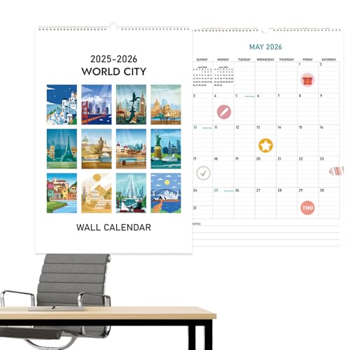 Dtaigou Wandkalender,Praktischer Jahresplaner Mit Übersichtlicher Organisation | Organizer Mit Lustigem Ästhetischem Design Für Familie Schlafzimmer Wohnung Küche Kinderzimmer Hausdekoration von Dtaigou