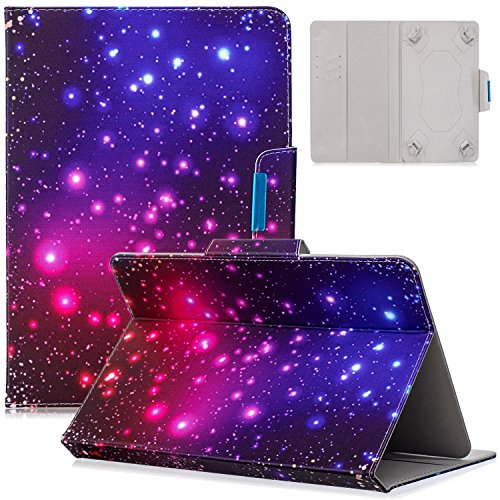 Dteck 7.5-8.5 Zoll Universal Hülle mit [Stylus Pen], Stand Wallet Leder Slim Cover für iPad Mini/Galaxy Tab/HD 8 Zoll /Huawei/Lenovo/LG G Pad/Nook/Onn 7.8/8.3/8.4 8.5 Zoll Tablet, Star Night von Dteck