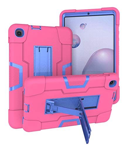 Dteck Samsung 8.4 SM-T307, kinderfreundlich, strapazierfähig, stoßfest, mit Ständer, robust, vollständige Schutzhülle für Galaxy Tab A Tablet 2020 Release, rosa/blau von Dteck