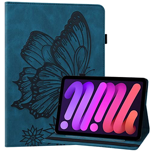 Dteck Schutzhülle für 2021 iPad Mini (6. Generation) – leichte Klapphülle mit [automatischer Schlaf-/Weck-/Einstellwinkel] Schutzhülle mit Ständer, niedlicher Schmetterling, für iPad Mini 8,3 Zoll von Dteck