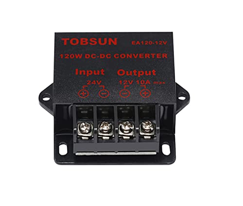 Dtmeng 24V auf 12V 10A Abwärtswandler Buck Spannungsregler Modul Spannungsregler DC-Stromwandler 120W Auto-Stromversorgung wasserdichtes für Truck Fahrzeugboot Autos Audio Led-anzeige Wasserdicht von Dtmeng