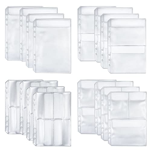 Dtoterul A5 6 Löcher Binder Taschen 16 Stück Binder Taschen Dokumententasche Kunststoff Binder Bindertaschen Dokumentenmappe Ordnertaschen PVC Transparent Loseblatt Taschen für Rechnungen Karten Dtoterul A5 6 Löcher Binder Taschen 16 Stück Binder Taschen Dokumententasche Kunststoff Binder Bindertaschen Dokumentenmappe Ordnertaschen PVC Transparent Loseblatt Taschen für Rechnungen Karten von Dtoterul