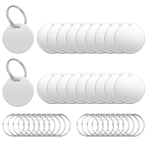 Dtoterul Edelstahl Anhänger Blanko 20 Stück Hundemarke Rohling Rund Gravur Edelstahl Rohlinge Dog Tags Schlüsselanhänger Beschriftbar Leere Anhänger Tags Diy Making Kit Dtoterul Edelstahl Anhänger Blanko 20 Stück Hundemarke Rohling Rund Gravur Edelstahl Rohlinge Dog Tags Schlüsselanhänger Beschriftbar Leere Anhänger Tags Diy Making Kit von Dtoterul