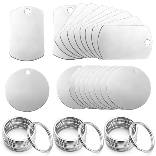 Dtoterul Edelstahl Anhänger Blanko 20 Stück Rohlinge Dog Tags Stanzen Rohlinge Hundemarken Schlüsselanhänger Beschriftbar Leere Anhänger Tags Rund Schlüsselanhänger DIY Making Kit Dtoterul Edelstahl Anhänger Blanko 20 Stück Rohlinge Dog Tags Stanzen Rohlinge Hundemarken Schlüsselanhänger Beschriftbar Leere Anhänger Tags Rund Schlüsselanhänger DIY Making Kit von Dtoterul