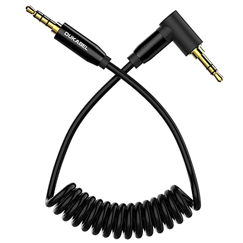 DuKabel 3.5mm TRS auf TRRS Mikrofon Adapterkabel für VideoMic, Wireless Mikrofon System 3 pole Stecker auf 4 pole Stecker Patchkabel kompatibel mit IOS & Android Smartphone, Laptop - 0.3 Meter von DuKabel