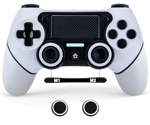 DuLingKer Wireless Controller Kompatibel für PS4/Pro/Slim, Bluetooth Gaming Controller mit Vibration Funktion, 6-Achsen-Gyro, Turbo, 1000mAh Akku, Audio, Game Controller Kompatibel mit PS4 von DuLingKer