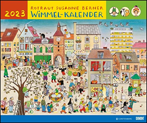 Dumont Rotraut Susanne Berner: Wimmel-Kalender - Kalender 2023 - DuMont-Verlag - Kinderkalender - Wandkalender - 60 cm x 50 cm von DuMont