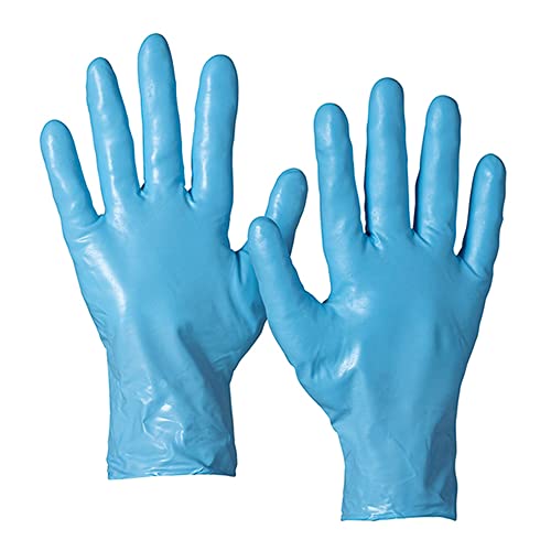 DuPont Tychem NT420| Chemikalienschutzhandschuhe aus Nitril, 8-mil (0,20 mm), Kategorie III, Blau, Größe 7-8/M, Box mit 500 Paar von DuPont
