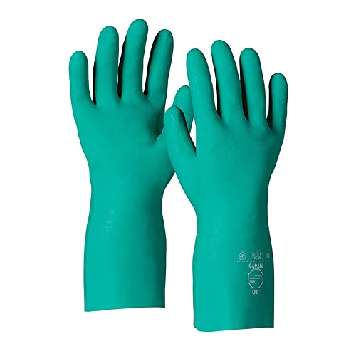DuPont Tychem NT470| Chemikalienschutzhandschuhe aus Nitril, 15-mil (0,38 mm), Kategorie III, Grün, Größe 10/XL, Box mit 144 Paar von DuPont