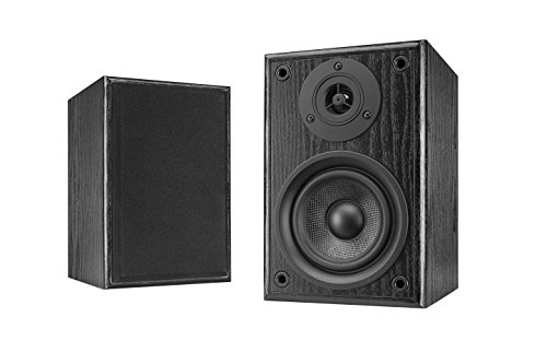 Dual LS 100 Aktiv-Lautsprecher Set (Phono-Eingang, integrierter Verstärker für Plattenspieler, Paar) schwarz von Dual