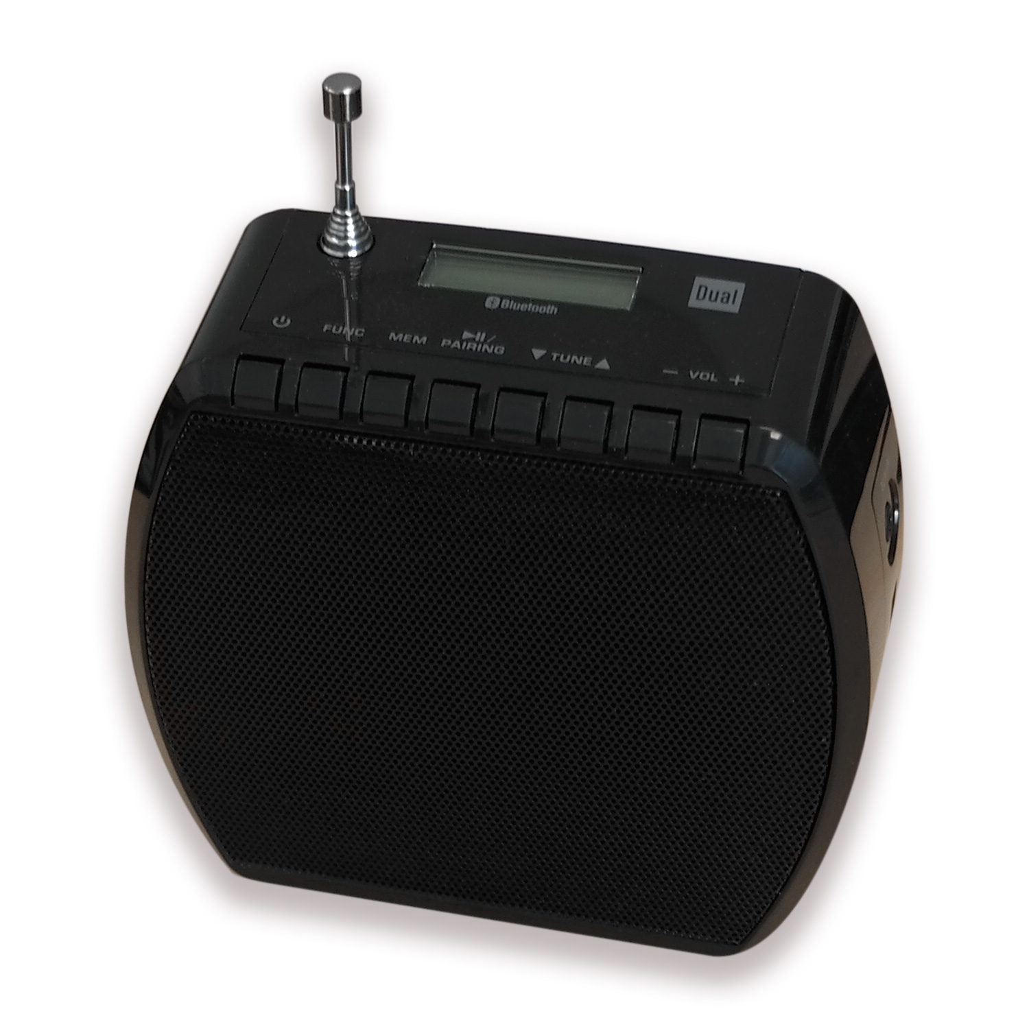 Dual STR 101 Steckdosenradio (UKW-Radio, Bluetooth für Audiostreaming, Akku-Betrieb) schwarz von Dual