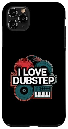 Ich liebe Dubstep Music Vinyl-DJ-Keyboard Hülle für iPhone 11 Pro Max von Dubstep Beats Music Electronic Rave