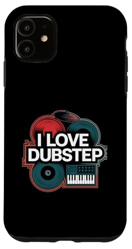 Ich liebe Dubstep Music Vinyl-DJ-Keyboard Hülle für iPhone 11 von Dubstep Beats Music Electronic Rave