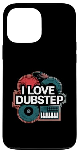 Ich liebe Dubstep Music Vinyl-DJ-Keyboard Hülle für iPhone 13 Pro Max von Dubstep Beats Music Electronic Rave