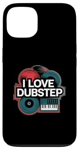 Ich liebe Dubstep Music Vinyl-DJ-Keyboard Hülle für iPhone 13 von Dubstep Beats Music Electronic Rave