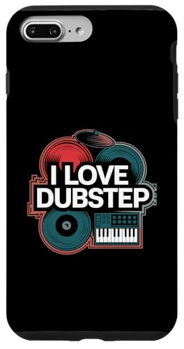 Ich liebe Dubstep Music Vinyl-DJ-Keyboard Hülle für iPhone 7 Plus/8 Plus von Dubstep Beats Music Electronic Rave