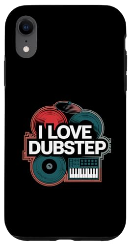 Ich liebe Dubstep Music Vinyl-DJ-Keyboard Hülle für iPhone XR von Dubstep Beats Music Electronic Rave