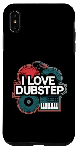 Ich liebe Dubstep Music Vinyl-DJ-Keyboard Hülle für iPhone XS Max von Dubstep Beats Music Electronic Rave