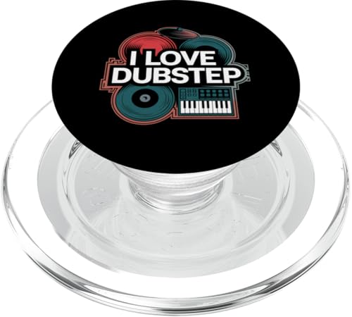 Ich liebe Dubstep Music Vinyl-DJ-Keyboard PopSockets PopGrip für MagSafe Ich liebe Dubstep Music Vinyl-DJ-Keyboard PopSockets PopGrip für MagSafe von Dubstep Beats Music Electronic Rave