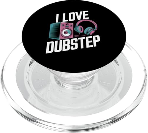 I Love Dubstep Music Lautsprecher Kopfhörer PopSockets PopGrip für MagSafe von Dubstep Music Enthusiast Speaker Headphones