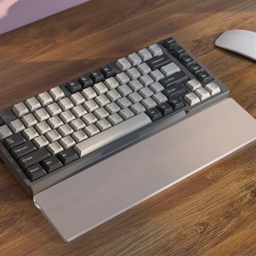 DucKey Benutzerdefinierte Acryl Tastatur Handgelenkauflage, Transparent/Frosted RGB Handgelenk Pad für Mechanische Tastatur (Color : Frosted, Size : 65%) von DucKey