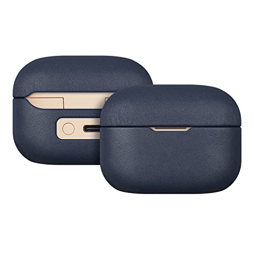 DucKey Lederhülle Kompatibel Mit Sony LinkBuds S Kopfhörern, Tragbare Stoßfeste Aufbewahrungstasche (Color : Blue) von DucKey